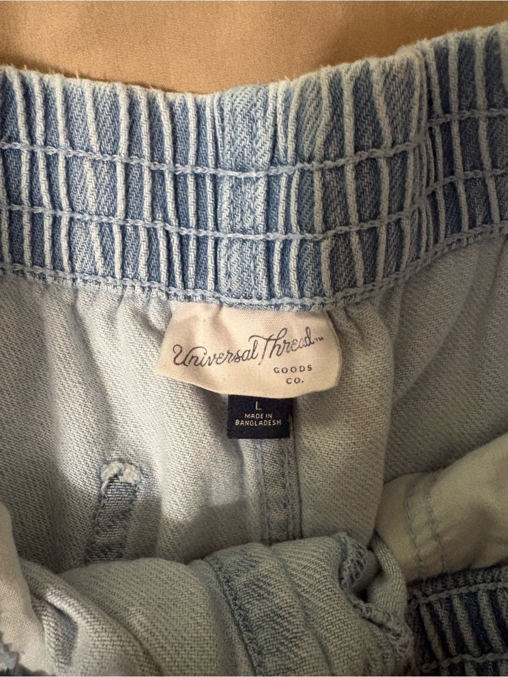 Universal Thread Light Blue Denim Drawstring Shorts - Picture 3 of 3